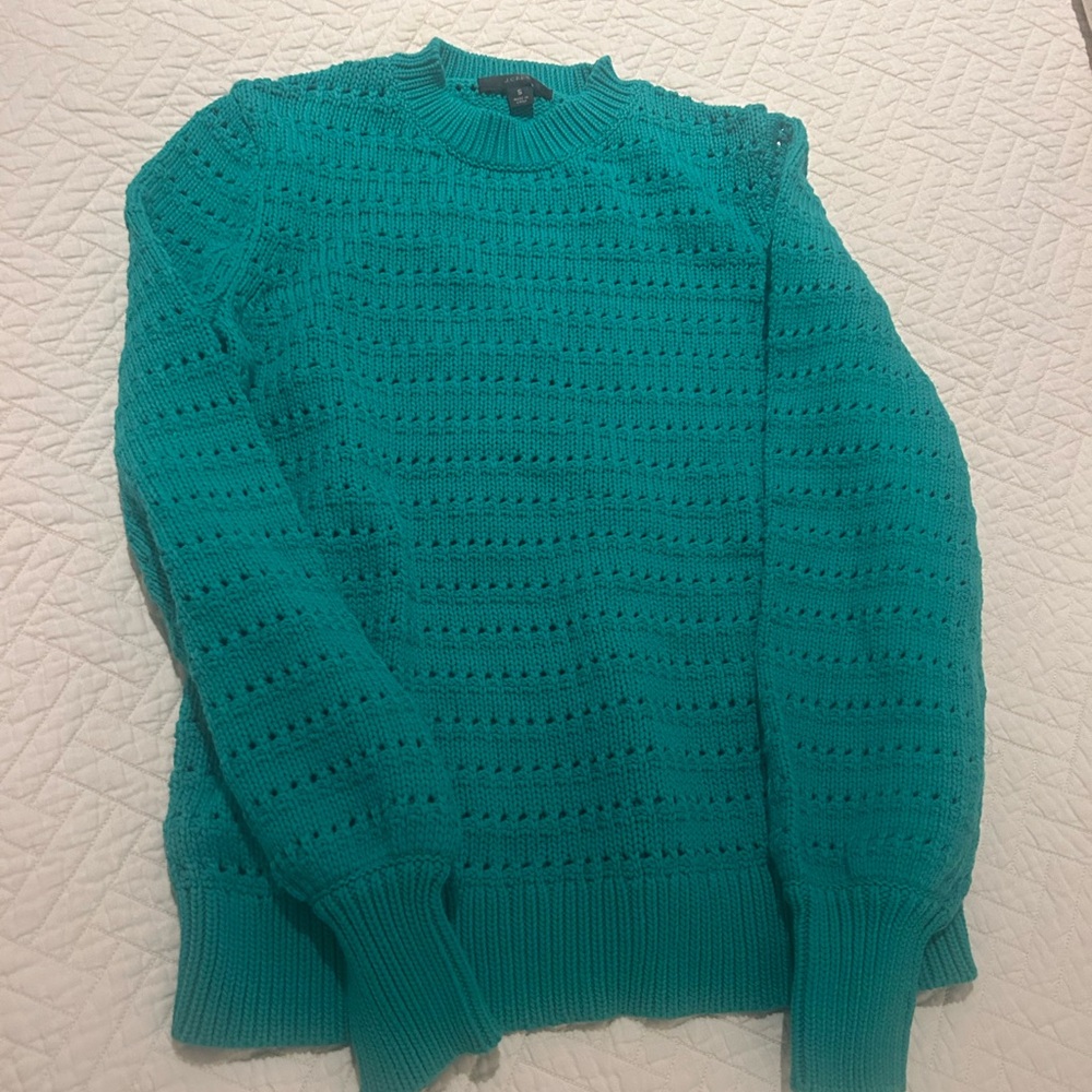 J. Crew green women's sweater. Size small. EUC